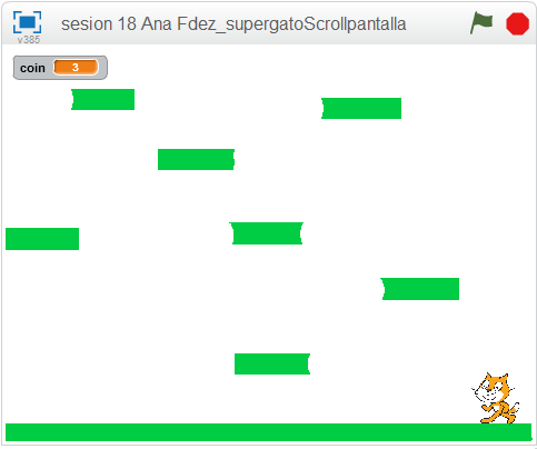 sesión 18 Scratch _ Videojuego de pantalla con scroll.